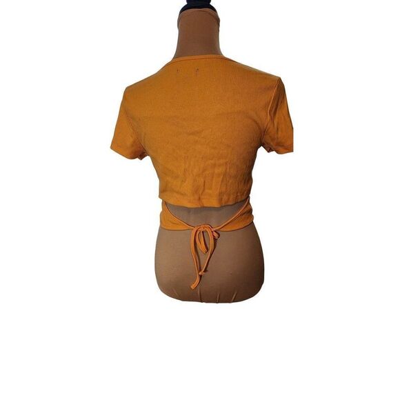 Wild Fable Women's Medium, Summer Orange Crop Top - Picture 3 of 6